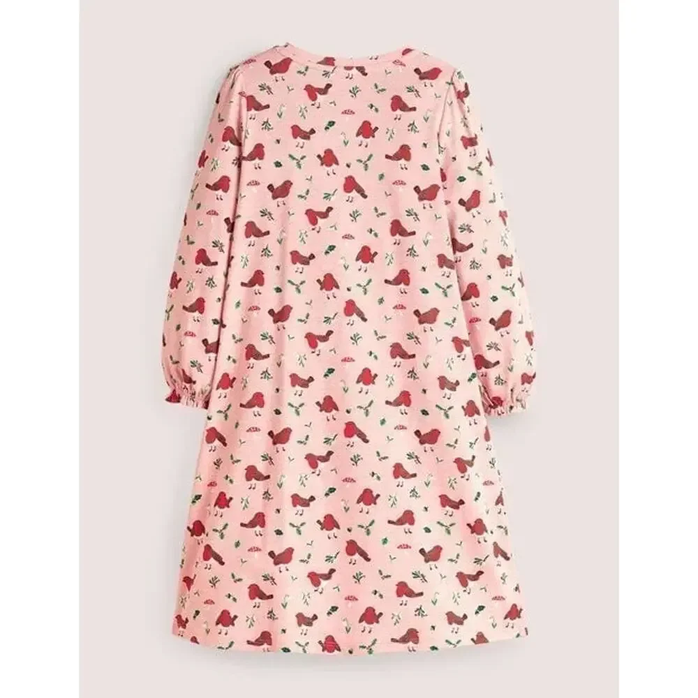 NWT❤️Mini Boden Printed Long-sleeved Nightie sz7/8y